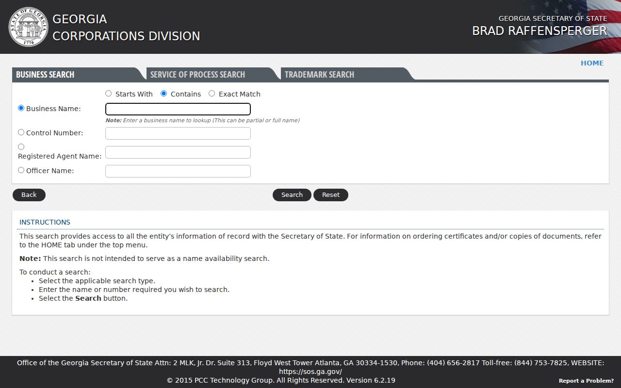 Hall County resident lookup Georgia business entity search