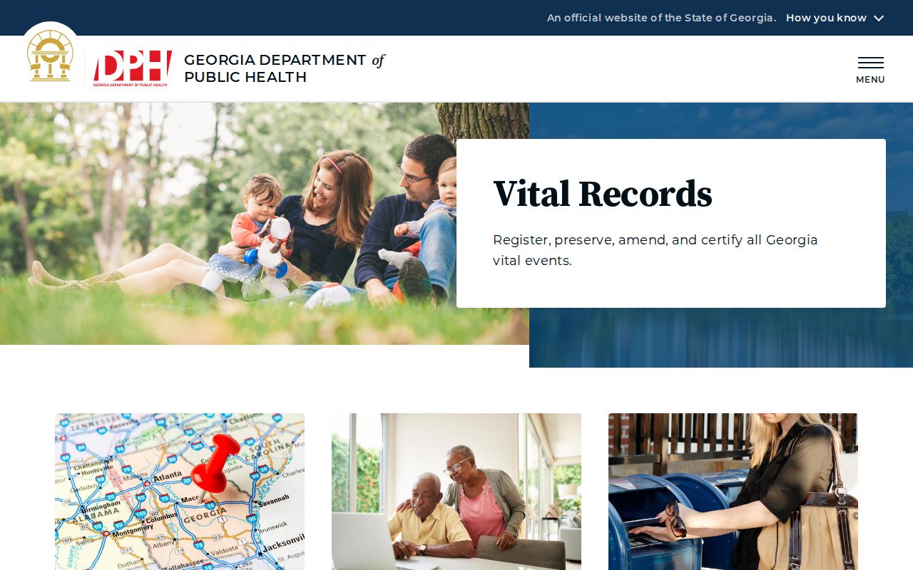 Hall County resident lookup Georgia vital records access